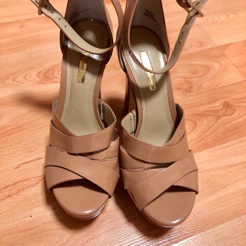 BCBG platform shoes.